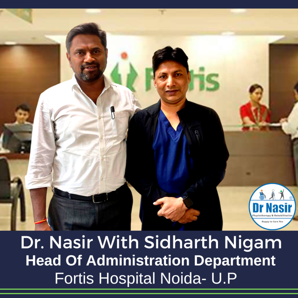 Dr. Nasir With Sidharth Nigam,Head Of Administration Department