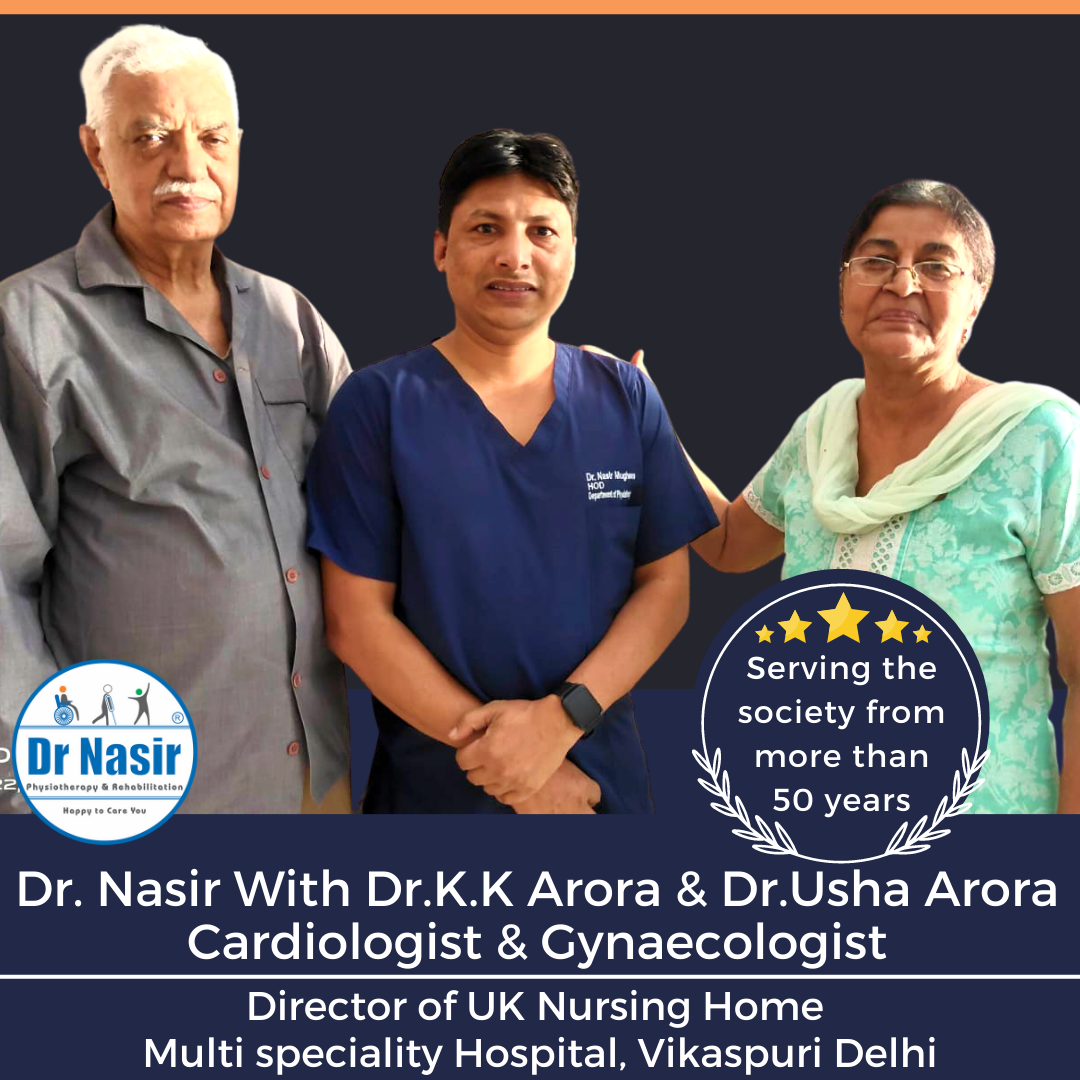 Dr. Nasir With Dr.K.K Arora & Dr.Usha Arora Cardiologist & Gynaecologist- Uk Nursing Home